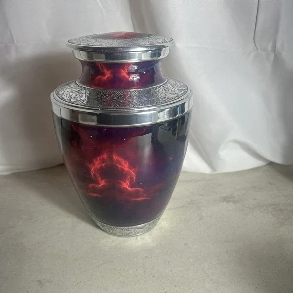 Cosmic Sky Adult Urn Blue/pink/purple